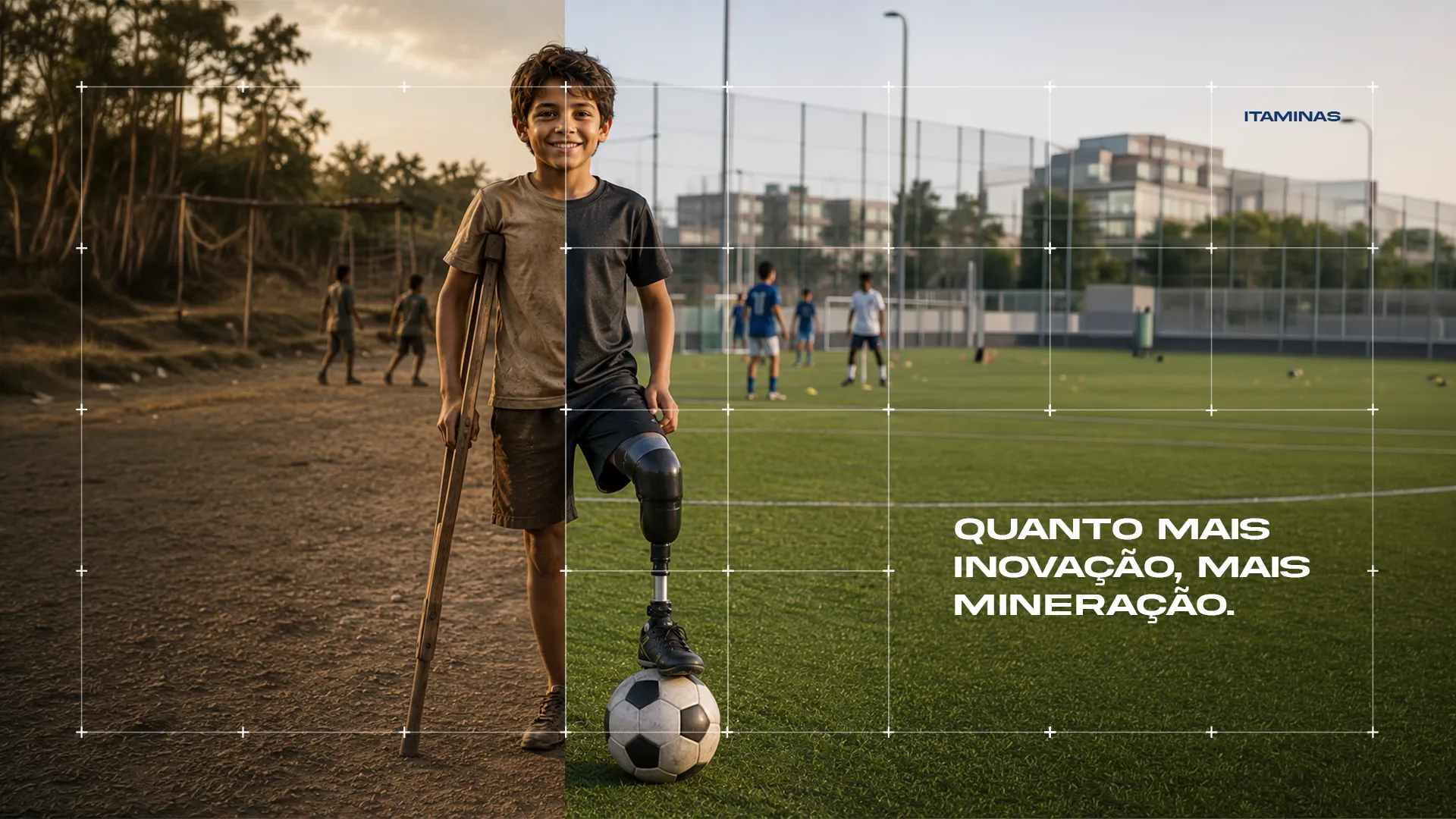 Mundo sem vs com mineração — arte 14