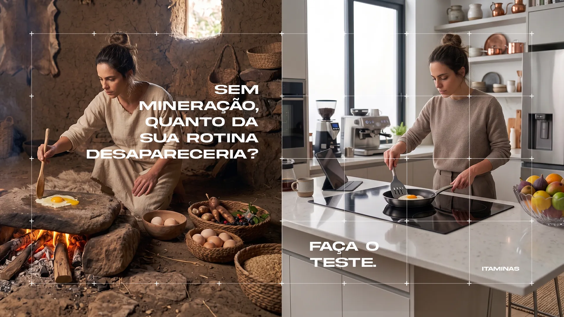 Mundo sem vs com mineração — arte 3