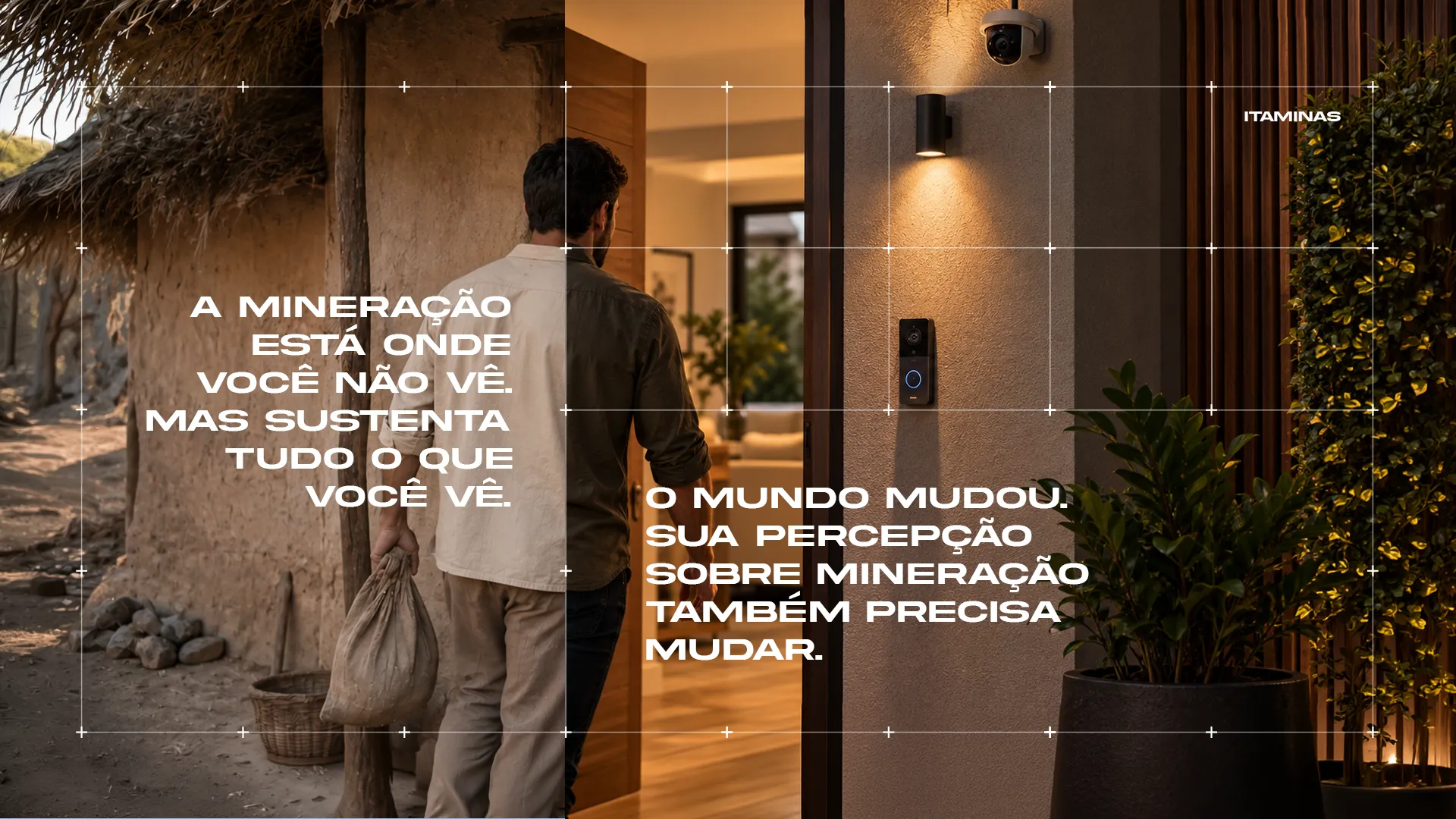 Mundo sem vs com mineração — arte 5