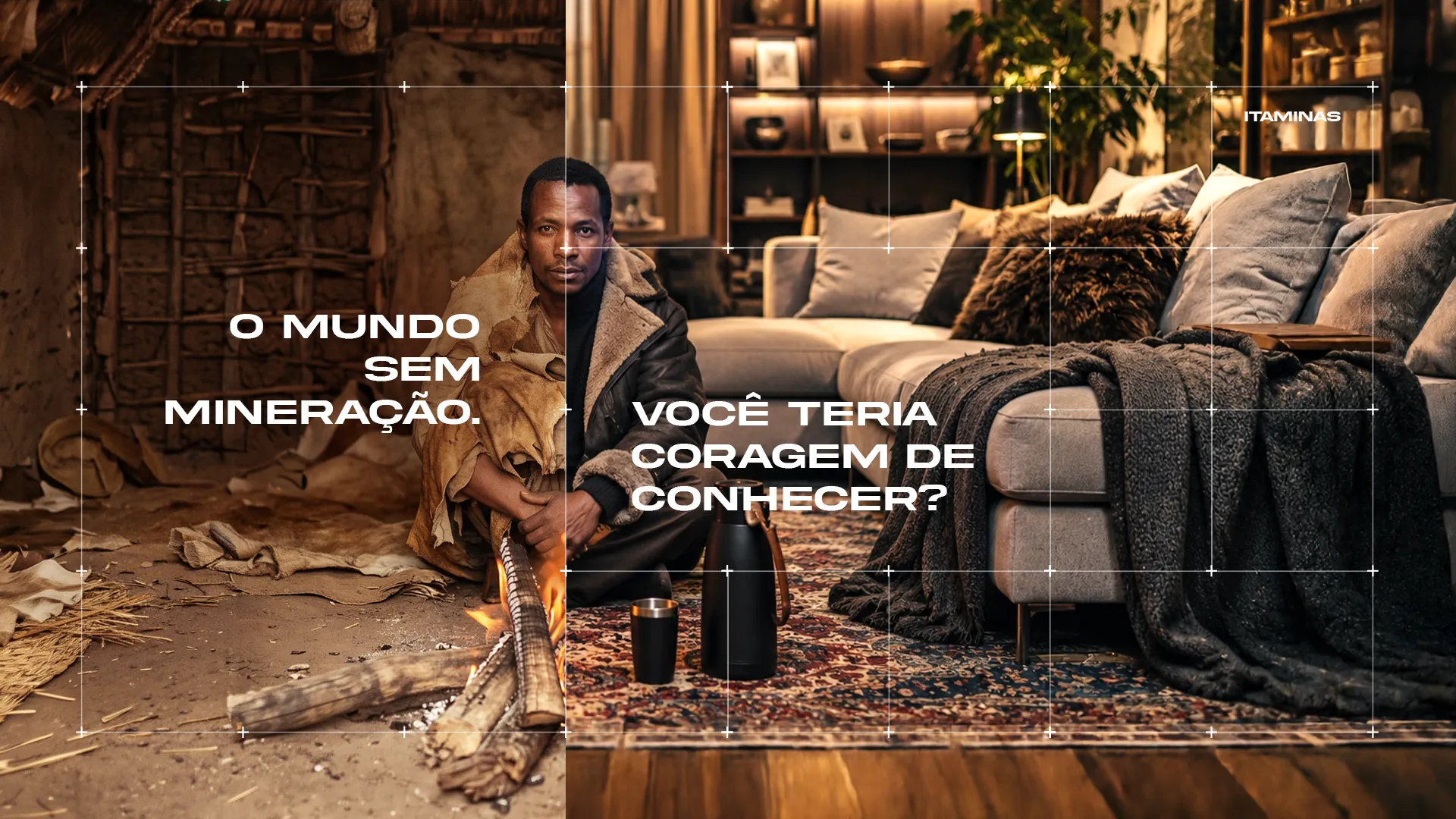 Mundo sem vs com mineração — arte 7