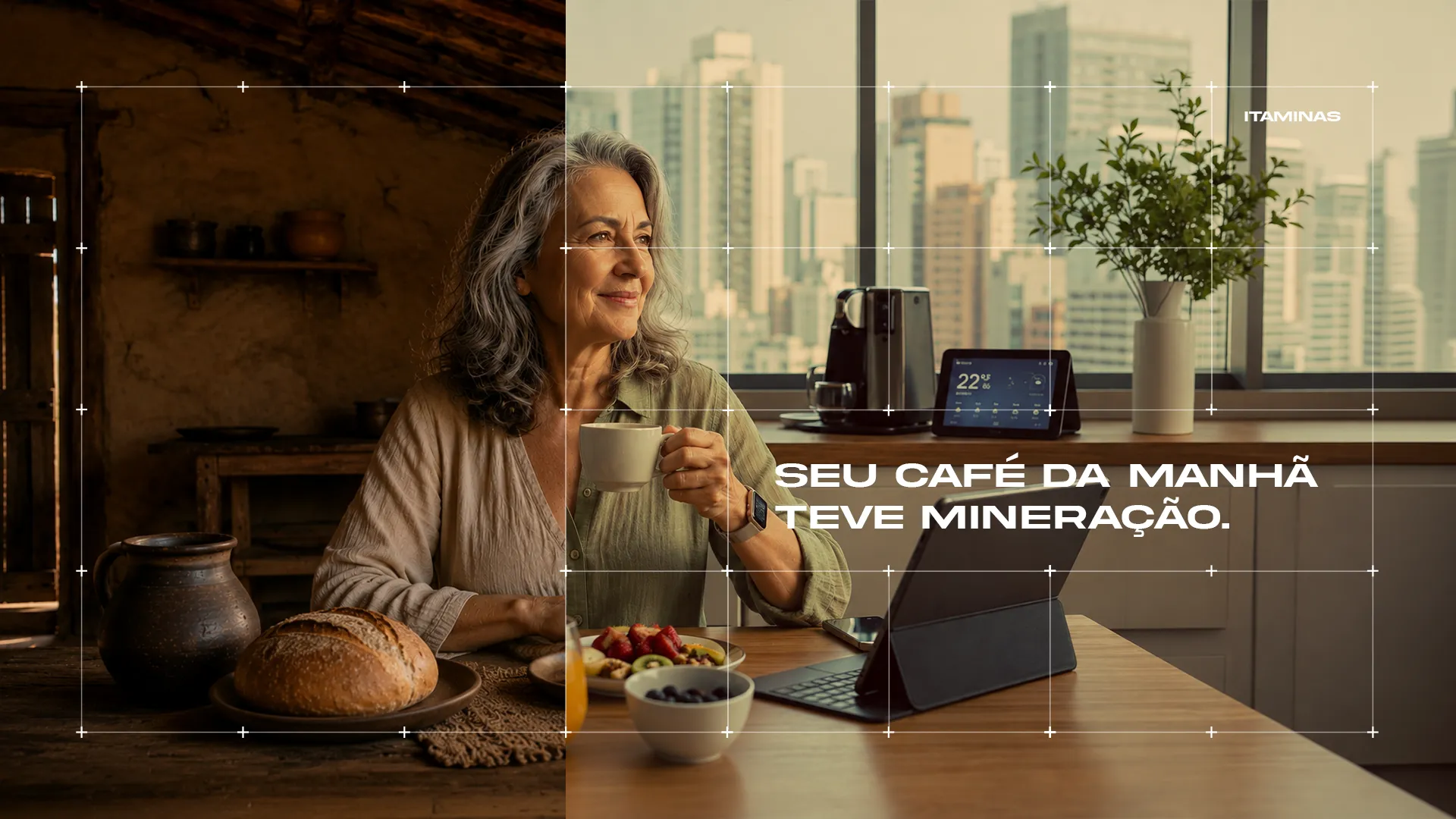 Mundo sem vs com mineração — arte 9